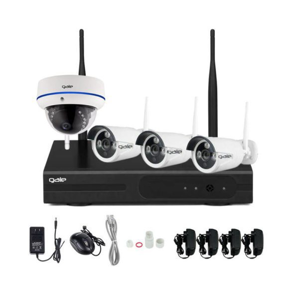 1 Dome, 3 Bullet CCTV Camera - 8CH NVR Kit