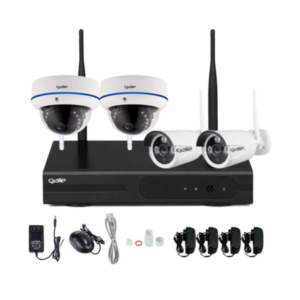 2 Dome, 2 Bullet CCTV Camera 8CH NVR Kit