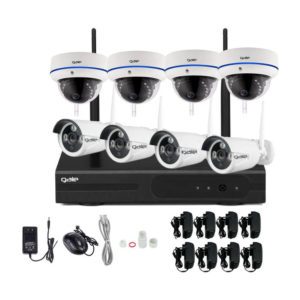 8 Channel NVR Set 4 Dome 4 Bullet Cameras